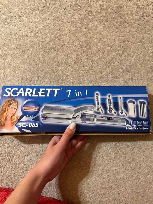 Набір стайлерів для укладки Scarlett: плойка, утюжок, гофре