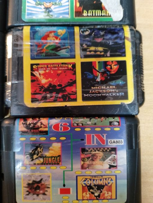 Картриджи Sega Mega Drive