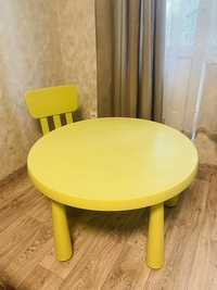 Детский стол +2 стула IKEA