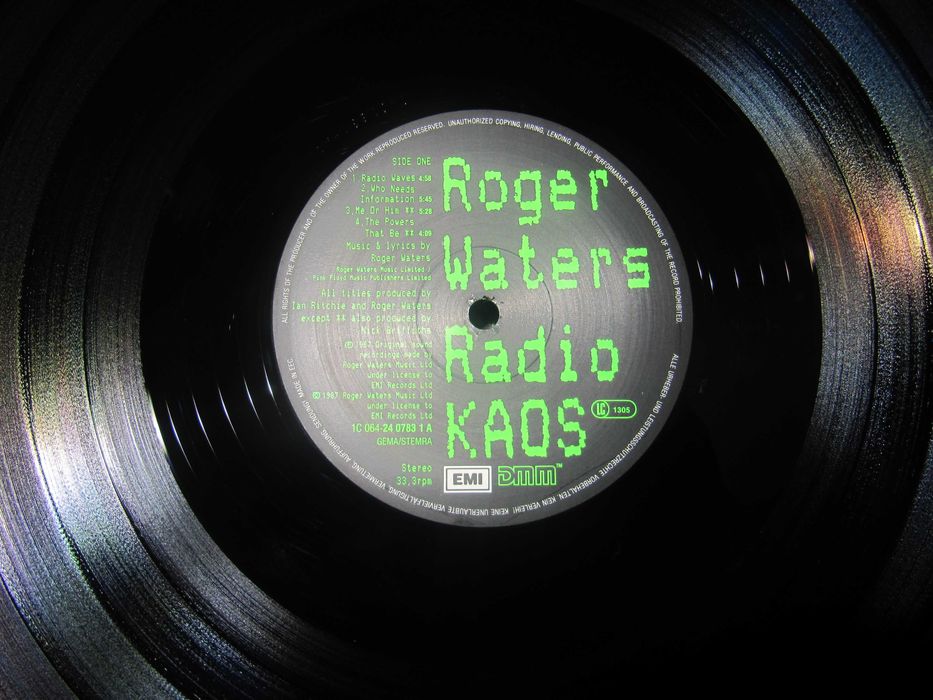 Виниловый Альбом ROGER WATERS ‎–Radio K.A.O.S.- 1987 *Оригинал (NM)