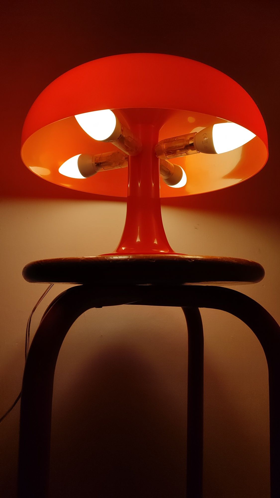 Candeeiro de mesa laranja Nessino - Artemide Vintage