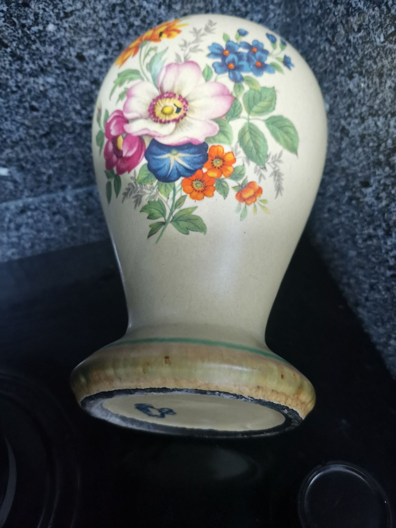 Jarra 21cm com decoração de flores