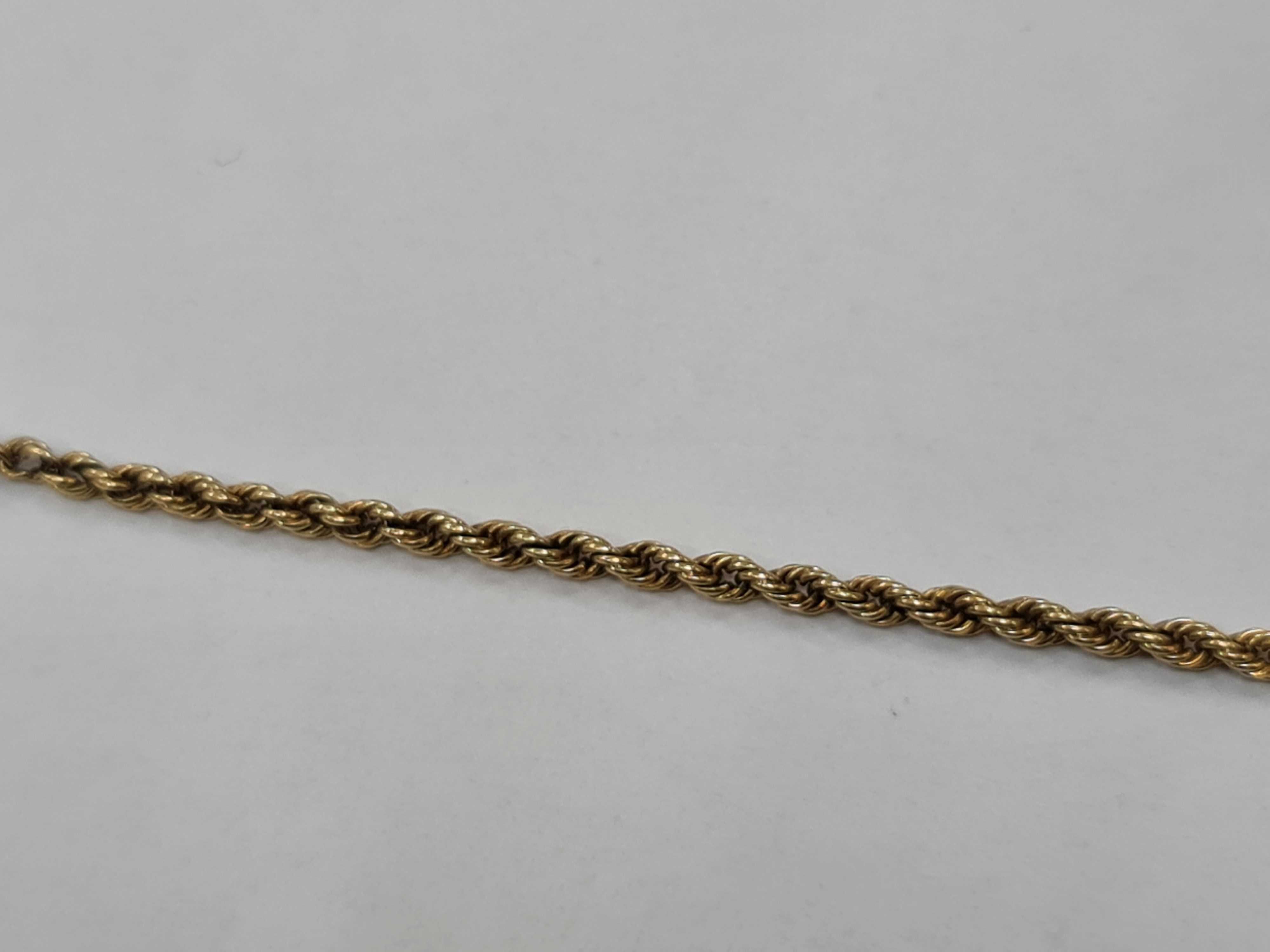 Ciekawa złota bransoletka damska/ 585/ 4.26 gram/ 19cm