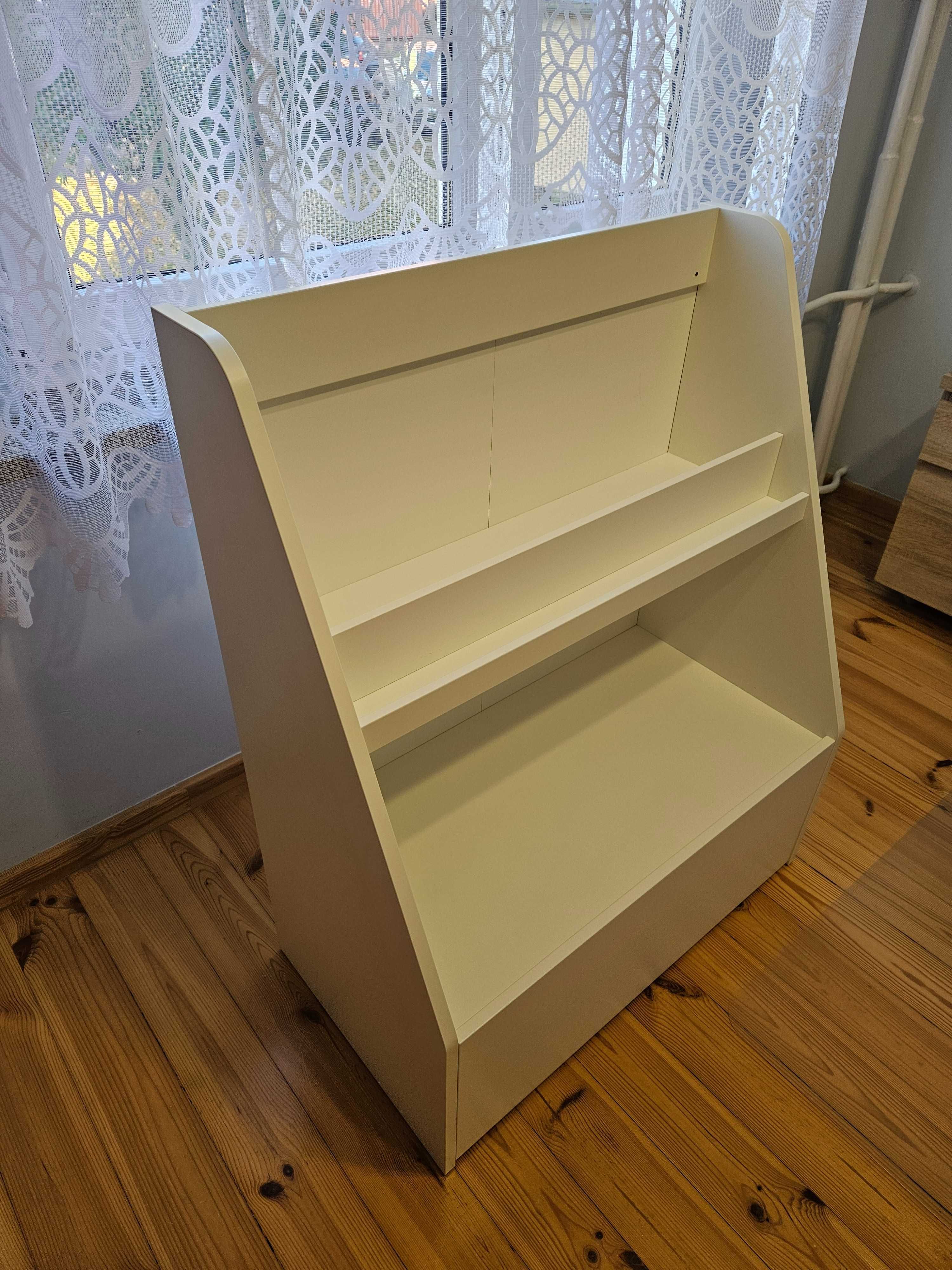 IKEA BERGIG - Regał na książki z szufladą, biały