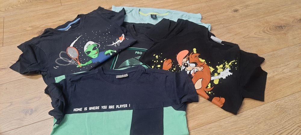 Paka koszulki T-shirt chłopięce 146-152