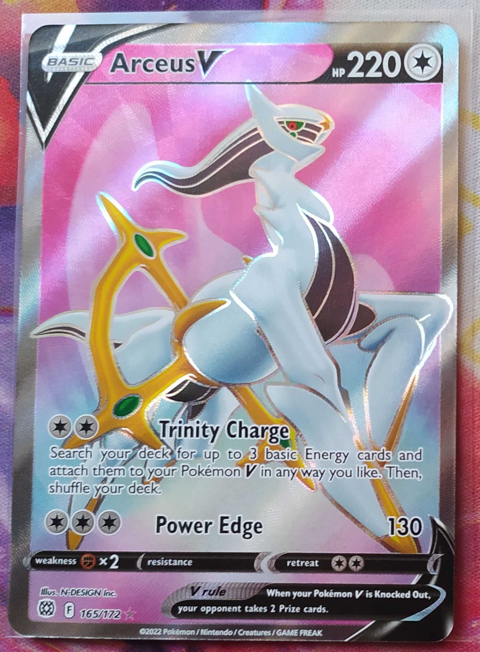 Karta Arceus V FULL ART (Pokemon TCG Brilliant Stars 165/172)