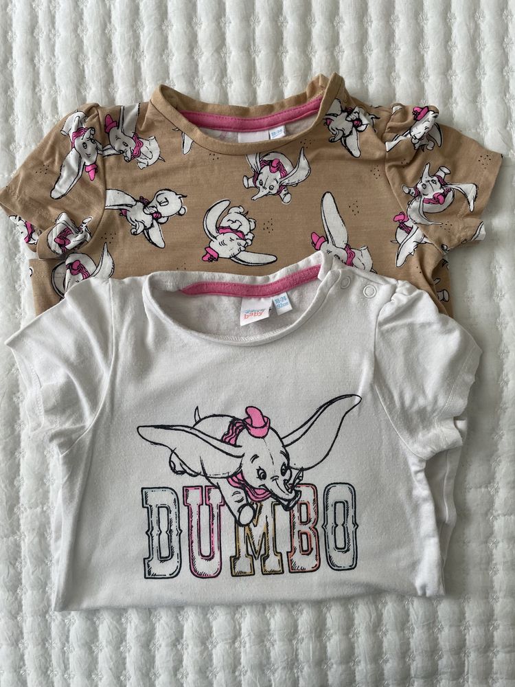 Mięciutkie t-shirty z bambusem Dumbo Disney 92