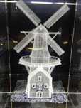 Сувенир-кристалл с 3D лазерной гравировкой внутри Molen "De Adriaan"