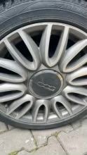 Fiat 500 centros jantes simbolo capo mala capa chave simbolo fole