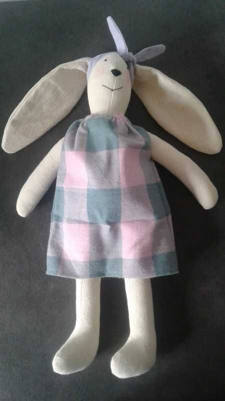 Królik Tilda ręcznie szyty szmaciany Handmade 38cm