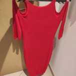 Sukienka h&m czerwona za kolano