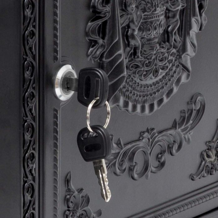 Skrzynka na listy Relaxdays czarny 44x31cm