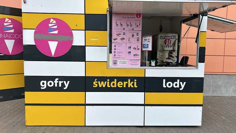 Przyczepa/Budka Gastronomiczna Lody świderki, gofry