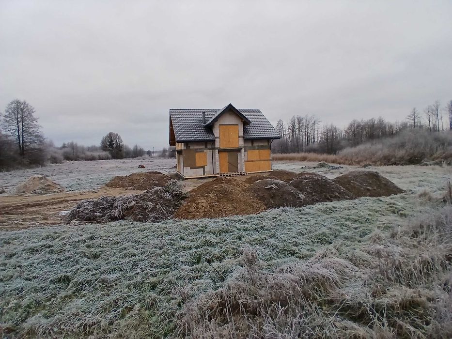 Na sprzedaż: Dom w stanie surowym otwartym, Biały Dwór, spokojna wieś