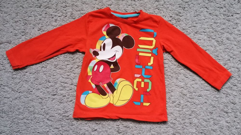 Bluzeczka pomarańczowa na długi rękaw roz 80