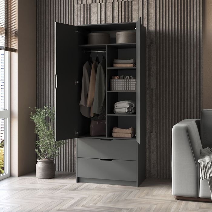 Шафа, шафа з шухлядами і поличками, шафа для одягу