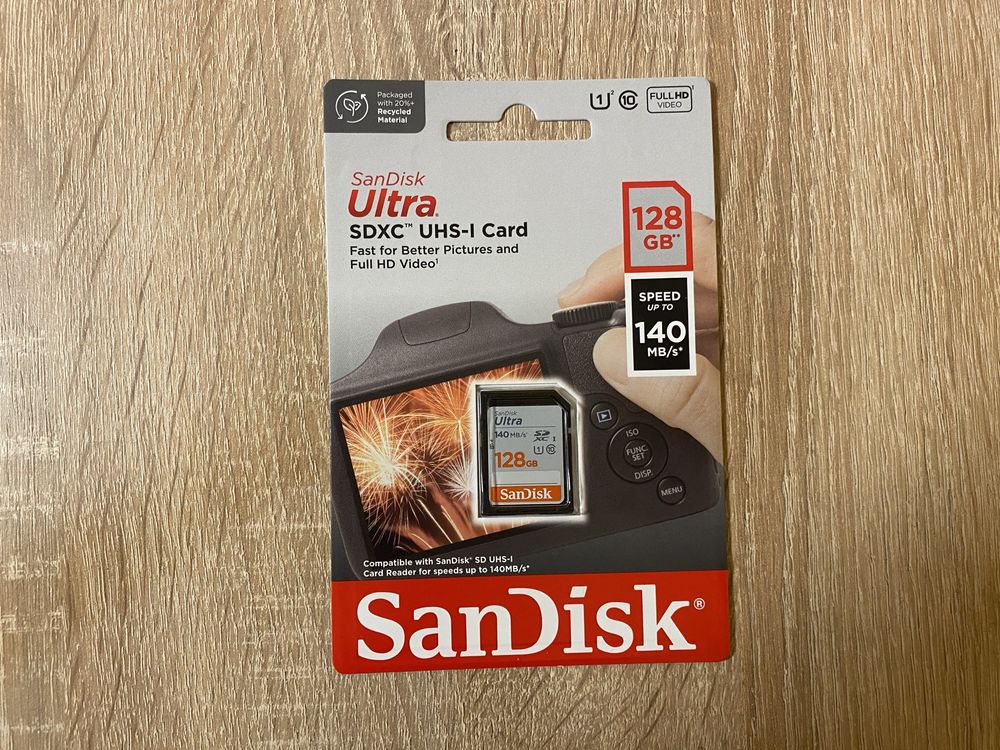 Nowa SanDisk karta pamięci 128GB Ultra SDXC 128GB 140MB/s