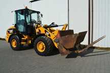 Caterpillar 907H 2012ROK SUPER STAN  Ładowarka CAT Łyżka otwierana + widły serwis ASO CAT