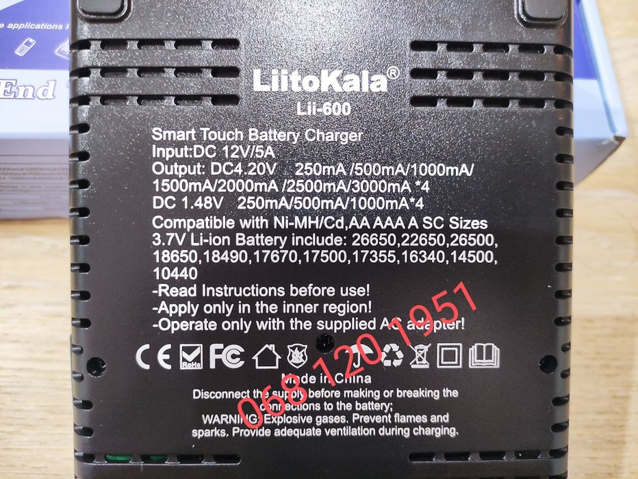 LiitoKala Lii-600 Vapcell s4+ v.3.0 ОРИГИНАЛ НОВЫЕ зарядное Li-Ion NiC