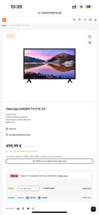 TV XIAOMI MI P1E (LED - 55'' - 140 cm - 4K Ultra HD - Android)