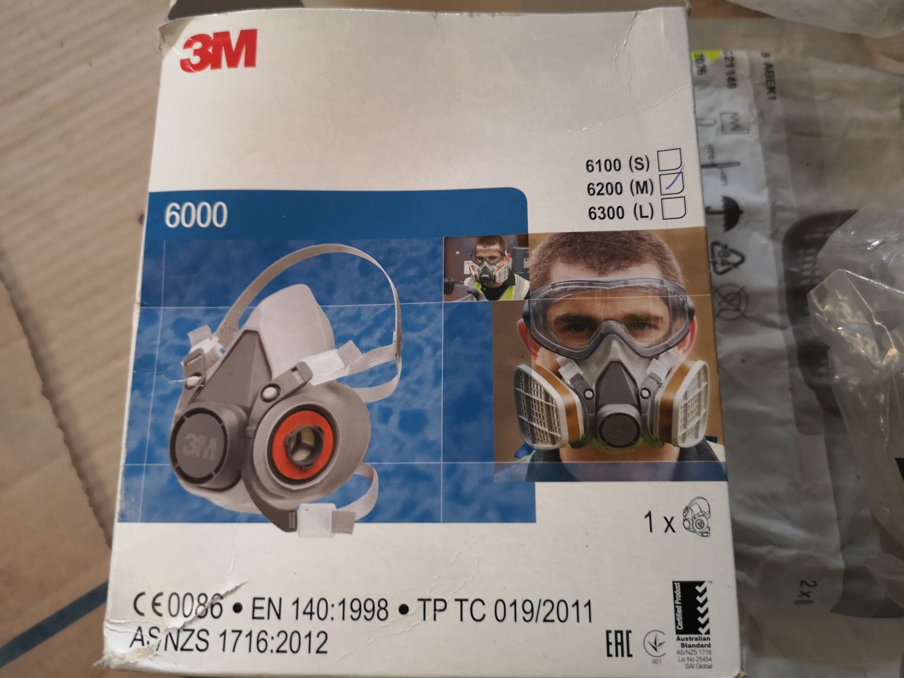 Maska 3M 6200+filtry 3M.