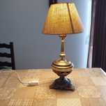 Lampa mosiężna stojąca