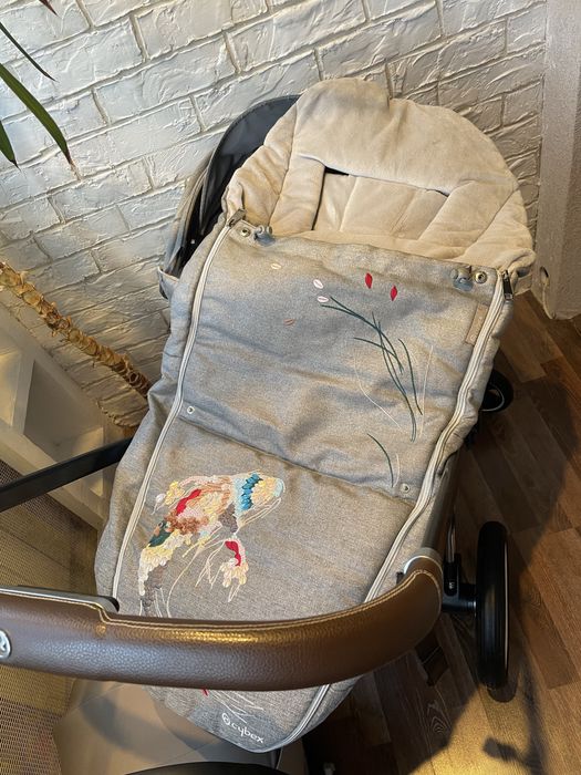 Cybex priam 3в1+зимовий конверт cybex