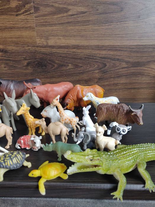 Большой набор, коллекция игрушек - животные, птицы + подарок.