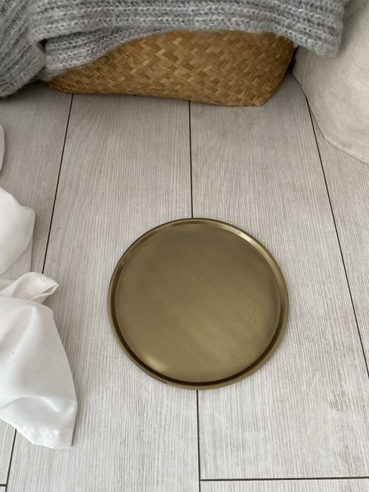 Taca metalowa / podstawka pod np. świece (Ikea)