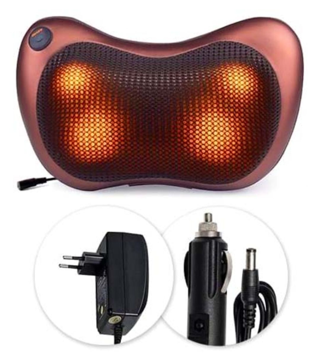Массажная подушка для шеи Massage Pillow,для дома и автомобиля 220/12v