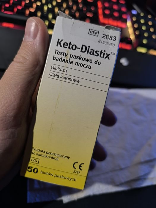 Keto-diastix testy paskowe nowe