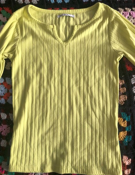 Żółta bluzka na dł. rękaw