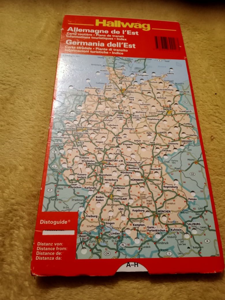 Mapa Niemiec Hallwag  1:500000