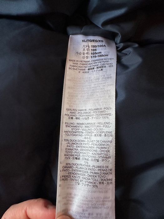 Casaco de penas Levi's XL, azul escuro