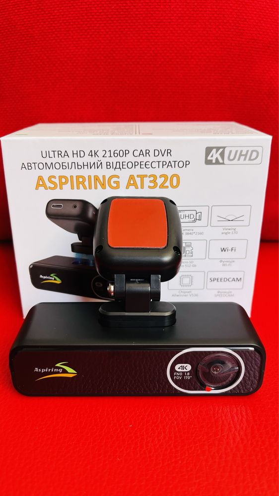 Відеореєстратор Aspiring AT320 UHD 4K, Speedcam, WiFi, GPS