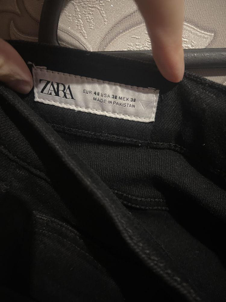 Штани чоловічі Zara 48 розмір чорні