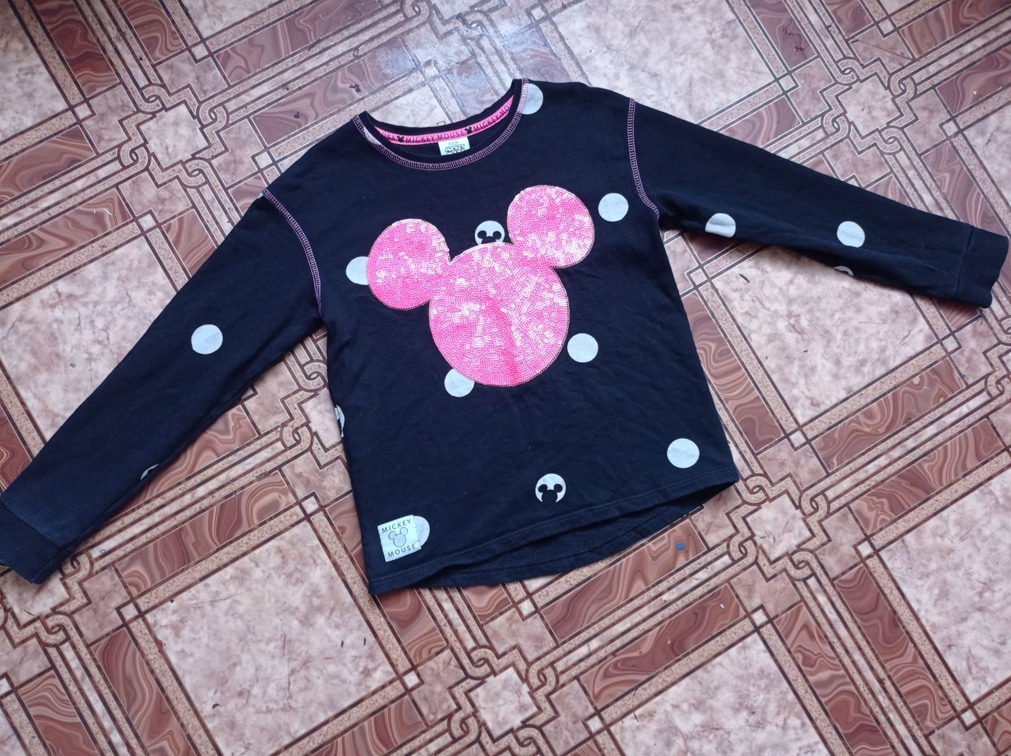 Супер цена! Disney Minnie mouse теплая кофта свитшот 134/140