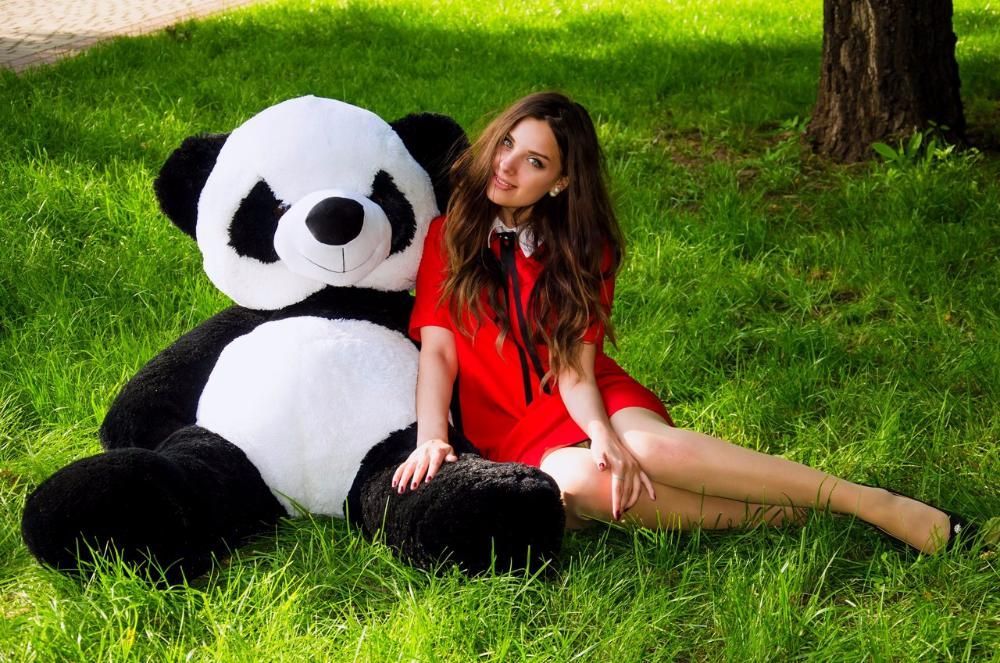 М'який плюшевий ведмедик панда Роналд!