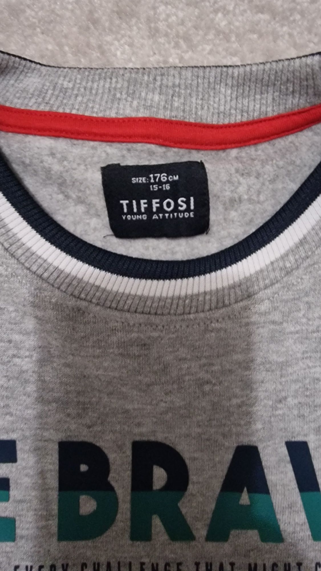 Sweat shirt tiffosi cinza