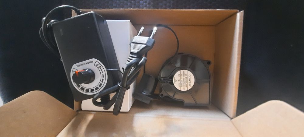 Турбований вентилятор, вентилятор "равлик" з регулятором обертів.