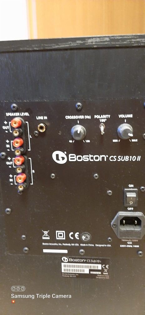 Subwoofer boston acustic CS Sub 10 II głośnik niskotonowy