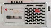 Radio e gravador de cassetes