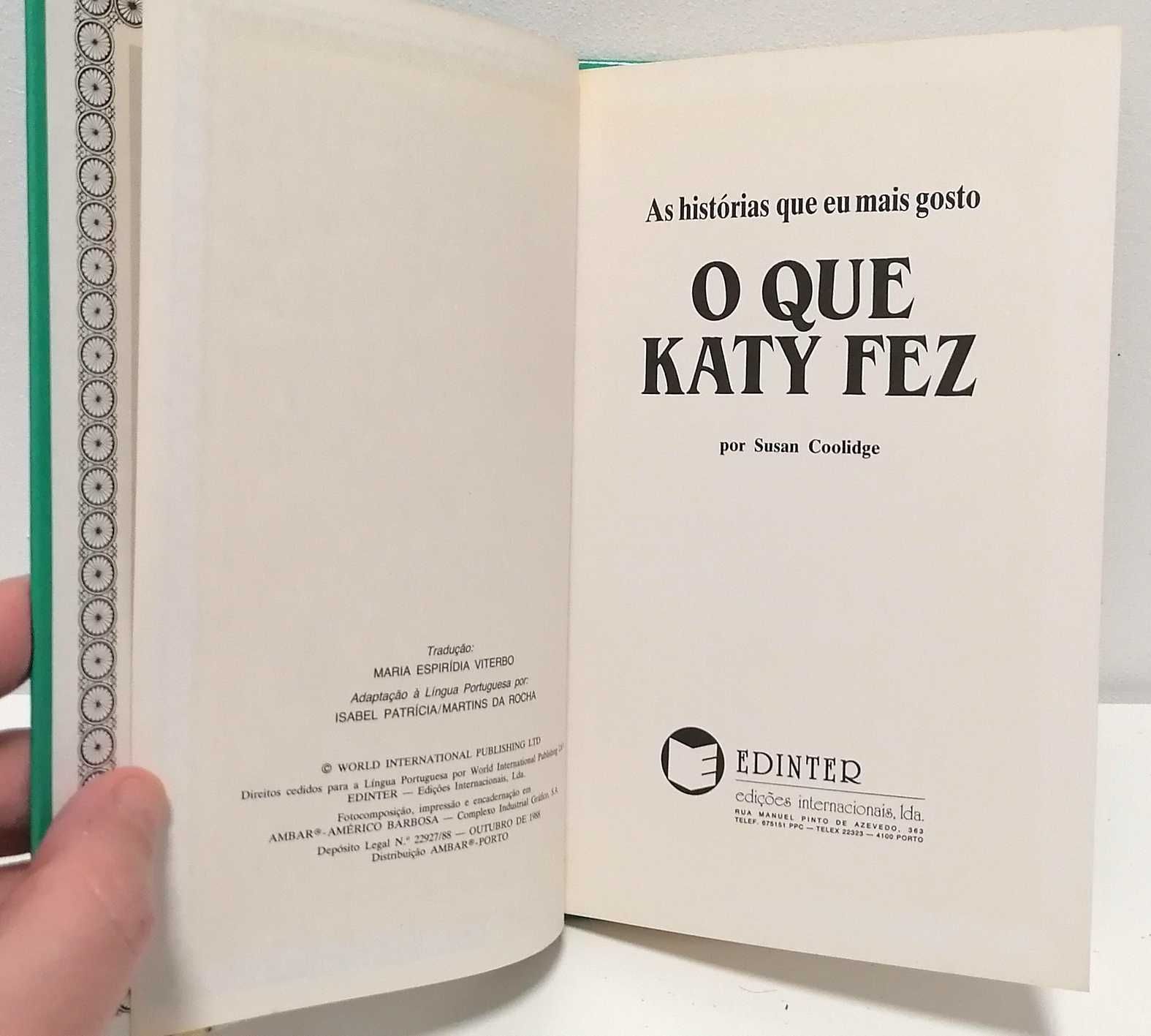 Livro - O que Katy Fez, de Susan Coolidge