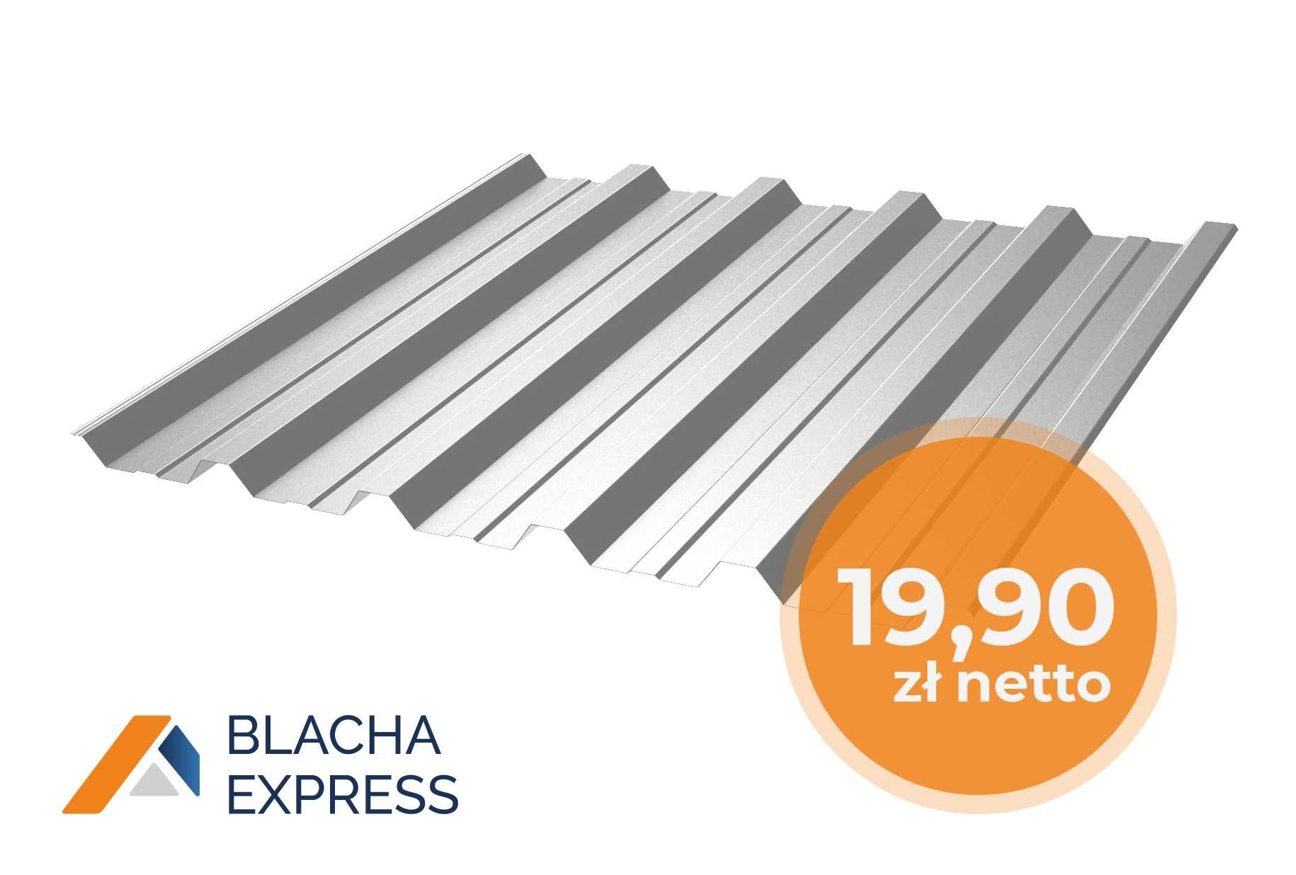 BLACHA trapezowa, profil T7 T18 T35 1 , 2 gatunek ocynk 8017