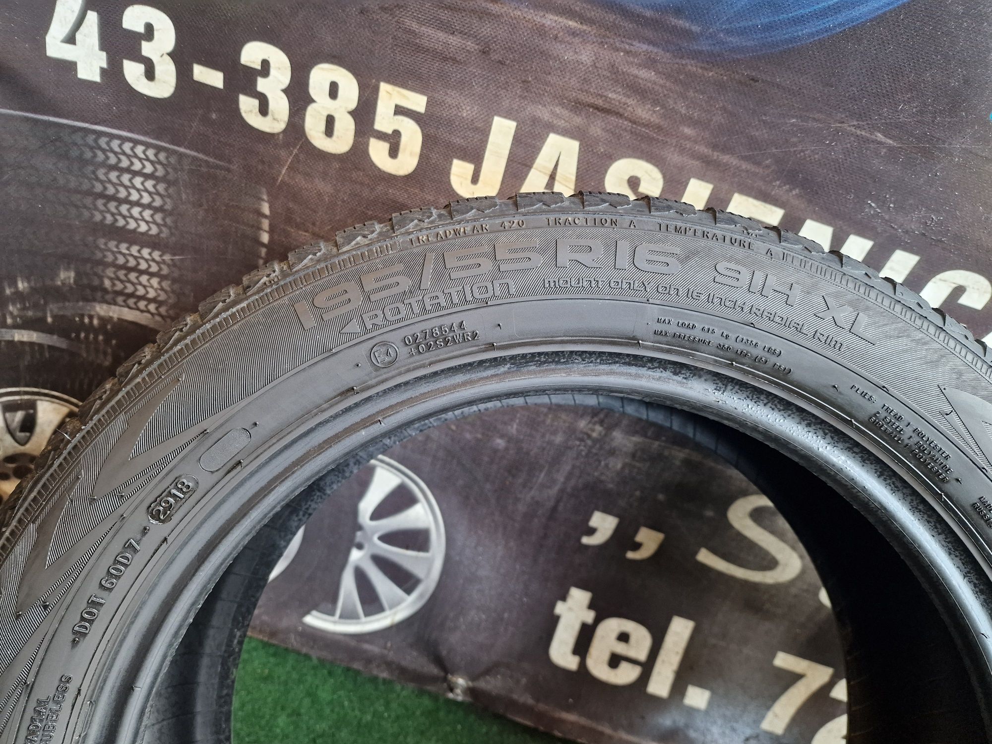 Opony zimowe 195/55/16 Nokian Para 7mm