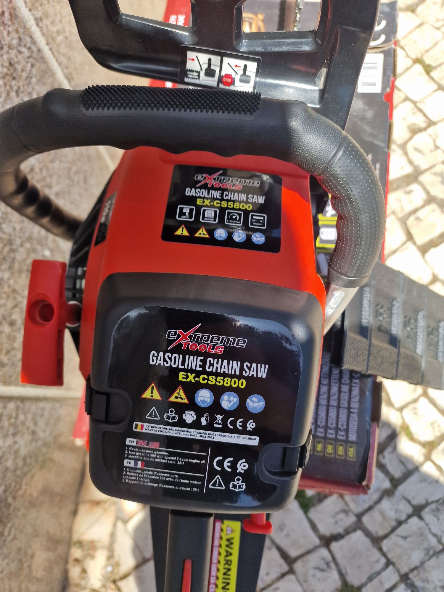 Motosserra gasolina cilindrada 58 novo