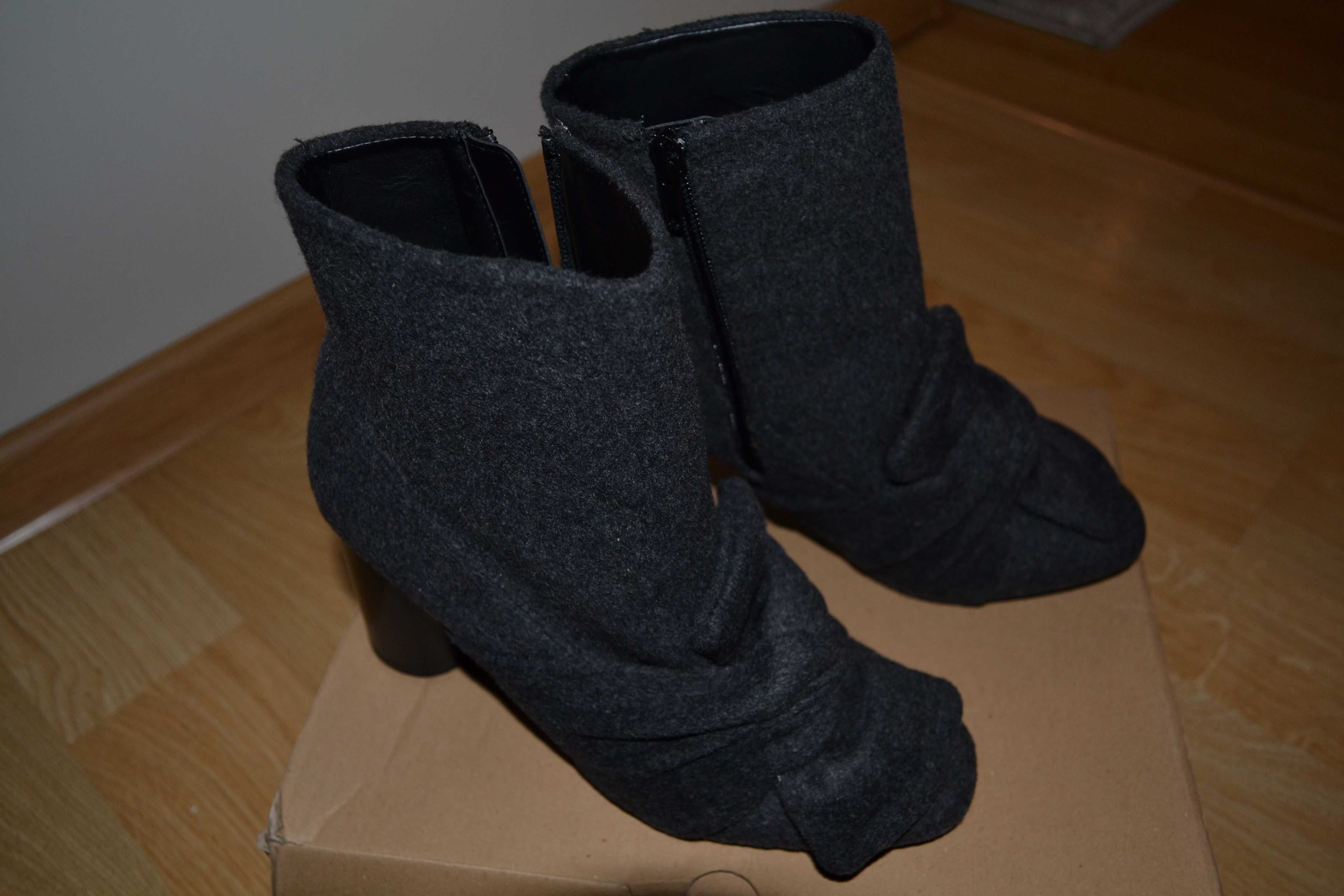 Nowe kozaki botki filcowe ZARA roz. 38