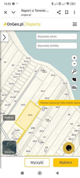 Działka budowlana 0,5 ha