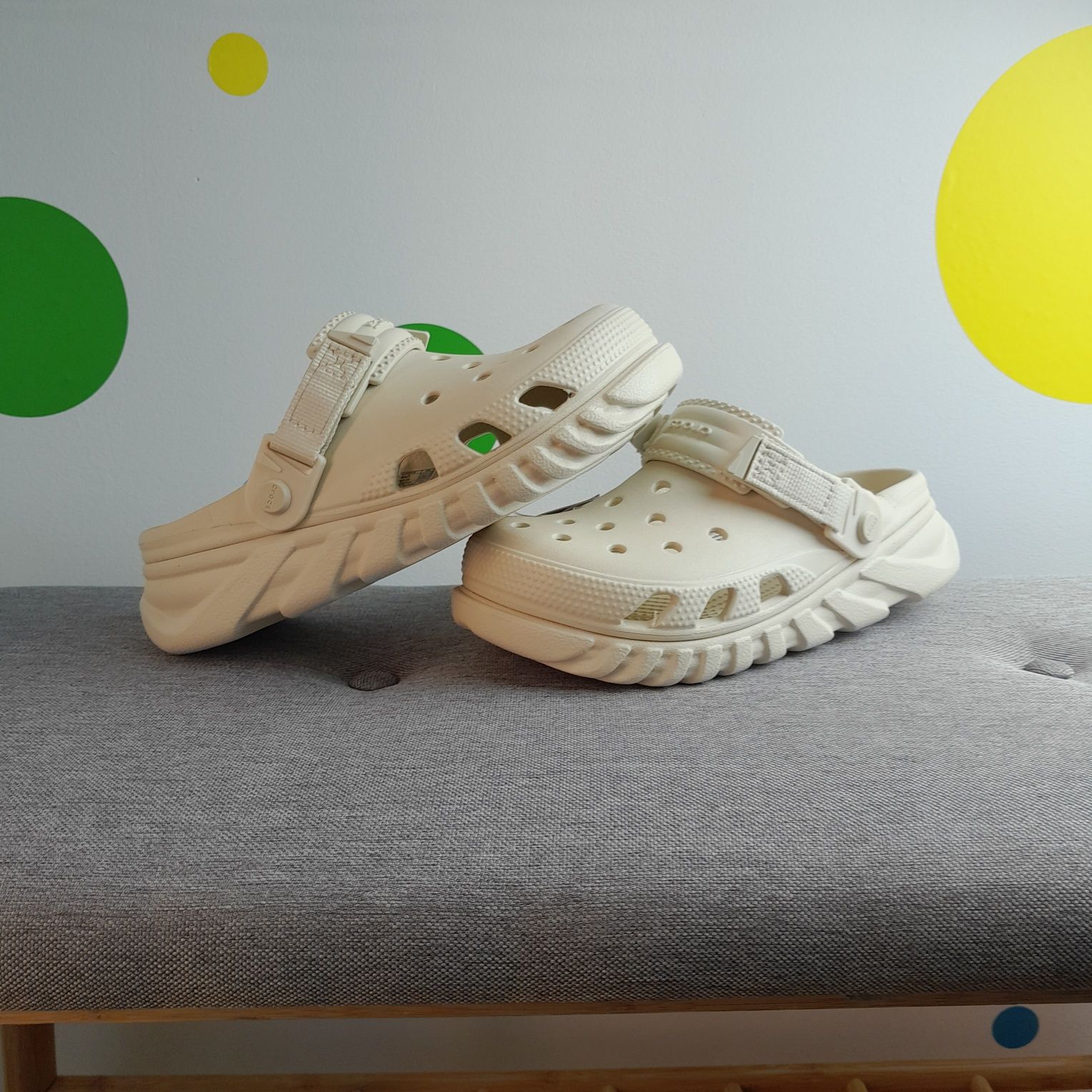 Крокси чоловічі/ жіночі  Crocs Duet Max II Clog Bone