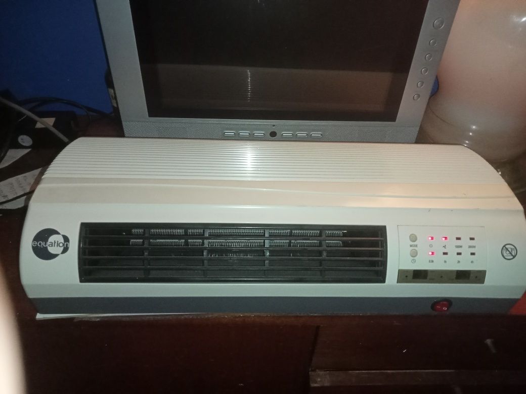 ventilador de ar e quente